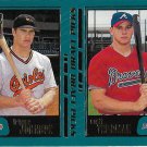 Tripper Johnson-Scott Thorman 2001 Topps Rookie #354 Orioles/Braves Baseball Card