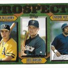Mark Bellhorn, Russ Johnson, Enrique Wilson 1997 Topps #487 Baseball Card