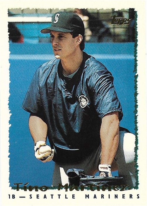 Tino Martinez 1995 Topps #377 Seattle Mariners Baseball Card