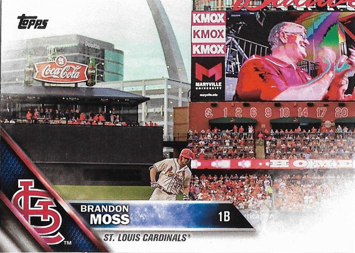 Brandon Moss 2016 Topps Update #US199 St. Louis Cardinals Baseball Card