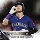 Trevor Story 2016 Topps Update #US114 Colorado Rockies Baseball Card