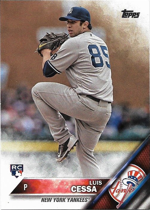 Luis Cessa 2016 Topps Update Rookie #US18 New York Yankees Baseball Card