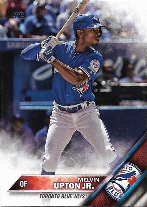 Melvin Upton Jr. 2016 Topps Update #US186 Toronto Blue Jays Baseball Card
