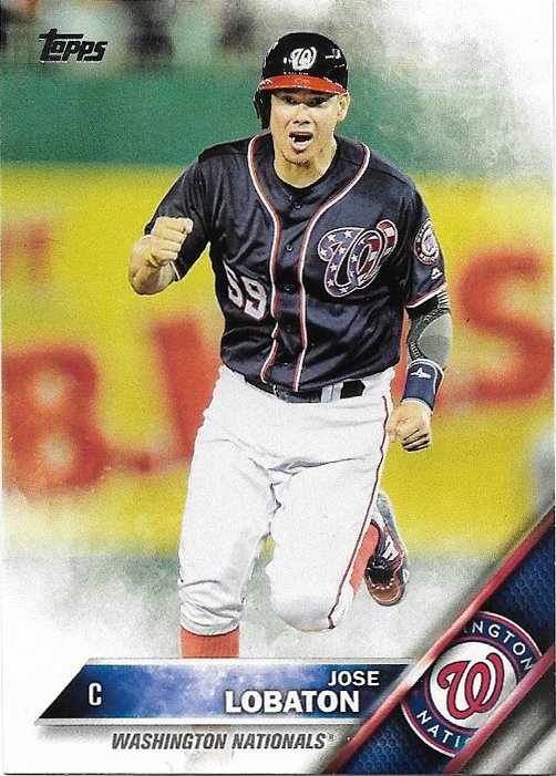 Jose Lobaton 2016 Topps Update #US26 Washington Nationals Baseball Card