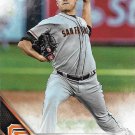 Matt Moore 2016 Topps Update #US148 San Francisco Giants Baseball Card