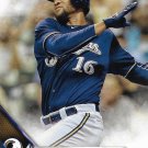 Domingo Santana 2016 Topps #599 Milwaukee Brewers Baseball Card