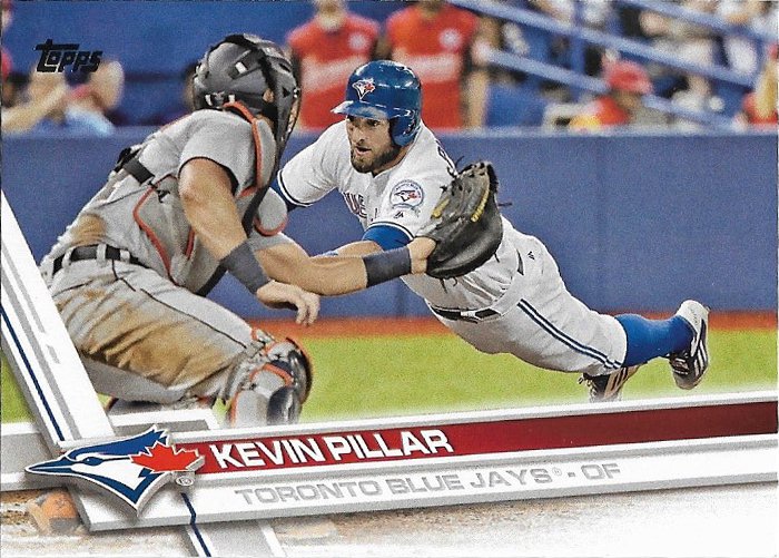 Kevin Pillar 2017 Topps #6 Toronto Blue Jays Baseball Card