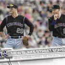 Nolan Arenado-Trevor Story 2017 Topps #298 Colorado Rockies Baseball Card