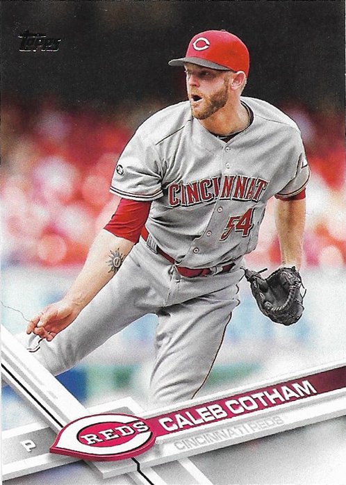 Caleb Cotham 2017 Topps #188 Cincinnati Reds Baseball Card