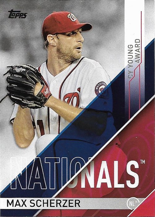 Max Scherzer 2017 Topps MLB Awards #CYA-2 Washington Nationals Baseball Card