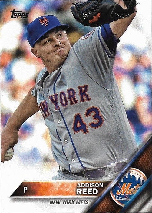 Addison Reed 2016 Topps Update #US170 New York Mets Baseball Card