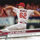 Luke Weaver 2017 Topps Rookie #234 St. Louis Cardinals Baseball Card