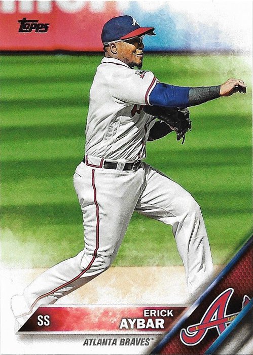 Erick Aybar 2016 Topps Update #US11 Atlanta Braves Baseball Card