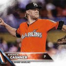 Andrew Cashner 2016 Topps Update #US100 Miami Marlins Baseball Card