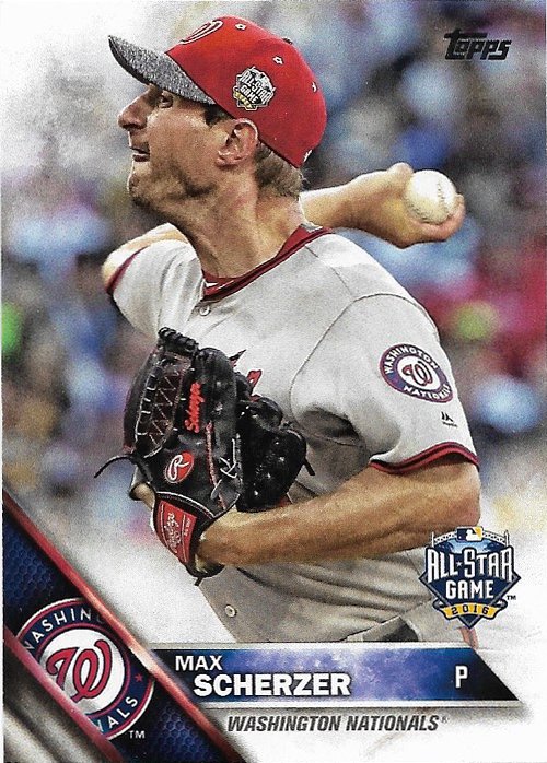 Max Scherzer 2016 Topps Update #US19 Washington Nationals Baseball Card
