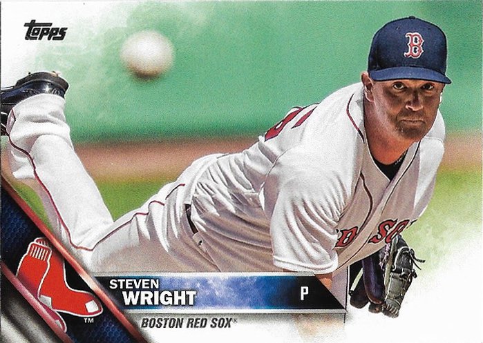 Steven Wright 2016 Topps Update #US46 Boston Red Sox Baseball Card