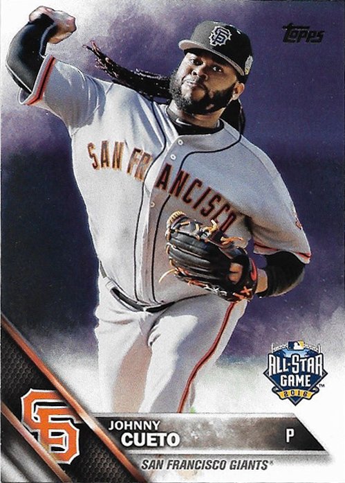 Johnny Cueto 2016 Topps Update #US252 San Francisco Giants Baseball Card