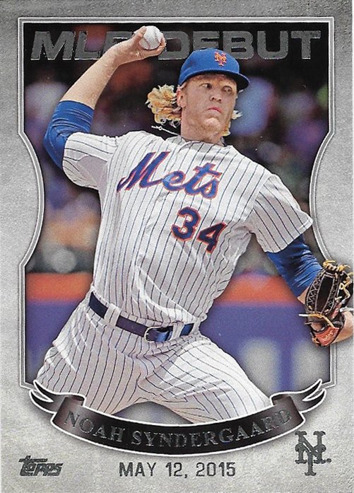 Noah Syndergaard 2016 Topps MLB Debut #MLBD2-33 New York Mets Baseball Card