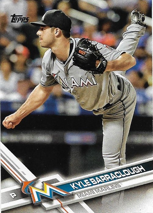 Kyle Barraclough 2017 Topps #94 Miami Marlins Baseball Card