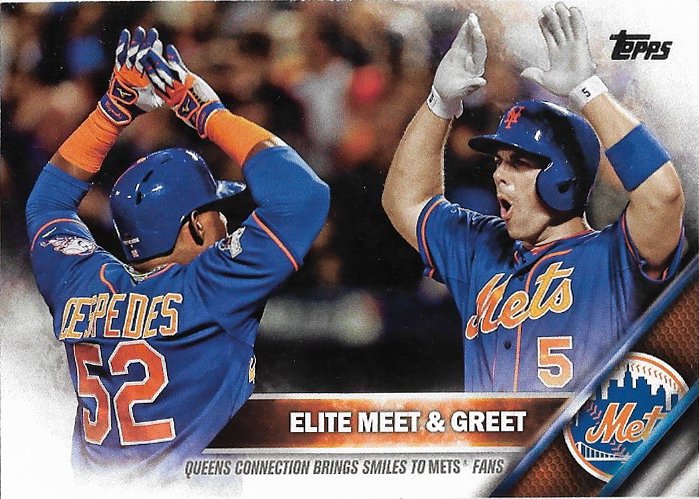 Yoenis Cespedes-David Wright 2016 Topps #643 New York Mets Baseball Card