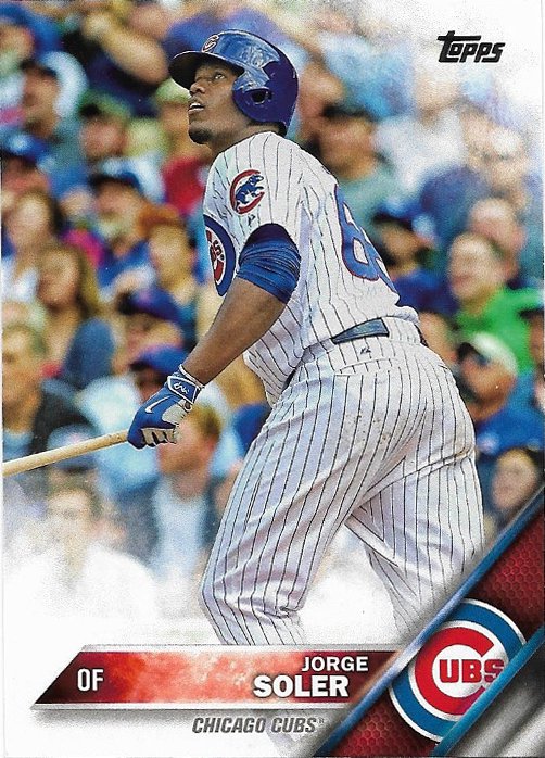 Jorge Soler 2016 Topps #252 Chicago Cubs Baseball Card