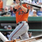 Trey Mancini 2017 Topps Rookie #536 Baltimore Orioles Baseball Card