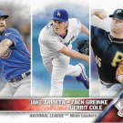 Jake Arrieta-Zack Greinke-Gerrit Cole 2016 Topps #220 Baseball Card