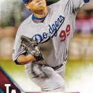 Hyun-Jin Ryu 2016 Topps #293 Los Angeles Dodgers Baseball Card