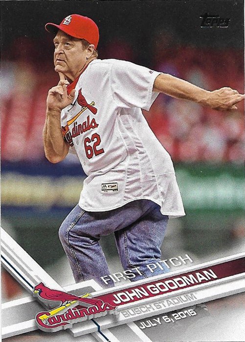 John Goodman 2017 Topps First Pitch #FP-6 Baseball Card