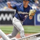 Junior Guerra 2017 Topps #98 Milwaukee Brewers Baseball Card