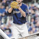 Taylor Jungmann 2017 Topps #579 Milwaukee Brewers Baseball Card