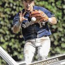 Hernan Perez 2017 Topps #458 Milwaukee Brewers Baseball Card