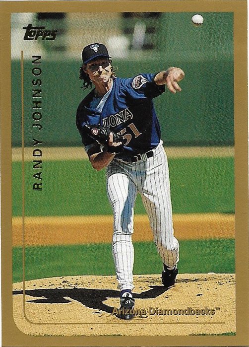 Randy Johnson 1999 Topps 418 Arizona Diamondbacks Baseball Card