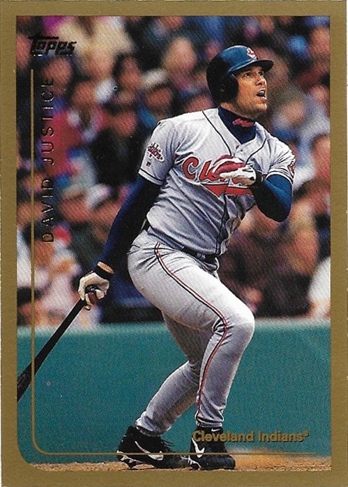 David Justice 1999 Topps #283 Cleveland Indians Baseball Card