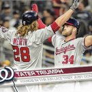 Jayson Werth-Bryce Harper 2017 Topps #584 Washington Nationals Baseball Card Jayson Werth-Bryce Harper 2017 Topps #584 Washington Nationals Baseball Card