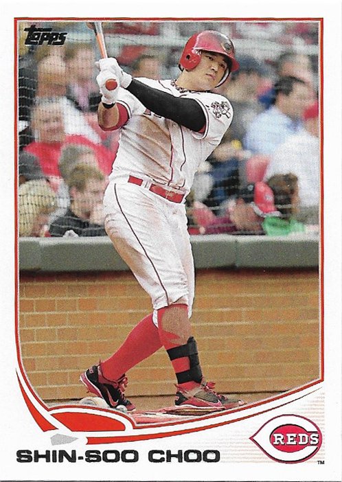 Shin-Soo Choo 2013 Topps Update #US39 Cincinnati Reds Baseball Card