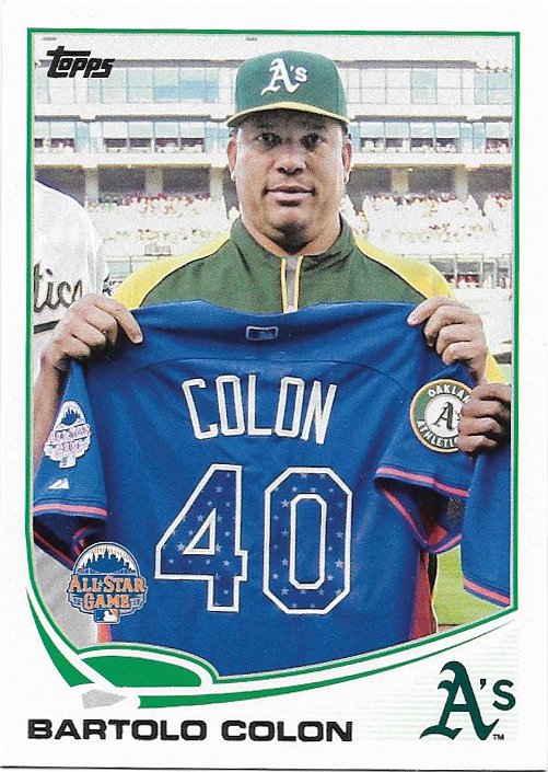 Bartolo Colon 2013 Topps Update #US128 Oakland Athletics Baseball Card