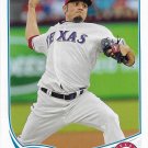 Matt Garza 2013 Topps Update #US47 Texas Rangers Baseball Card
