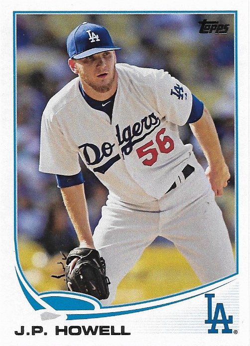 J.P. Howell 2013 Topps Update #US308 Los Angeles Dodgers Baseball Card