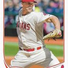 Justin Masterson 2013 Topps #63 Cleveland Indians Baseball Card