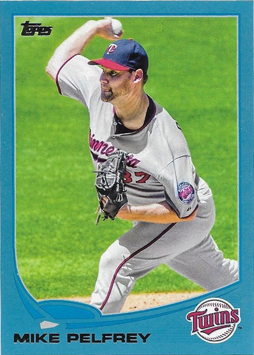 Mike Pelfrey 2013 Topps Update Wal-Mart Blue #US204 Minnesota Twins Baseball Card