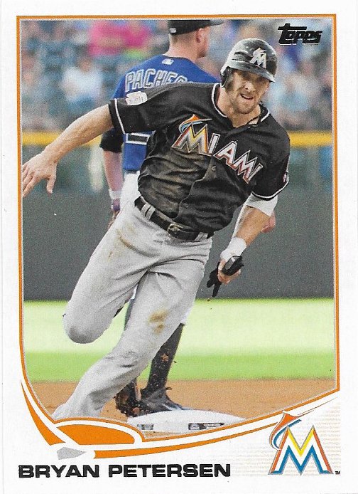 Bryan Petersen 2013 Topps Update #US82 Miami Marlins Baseball Card