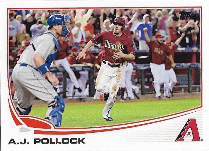 A.J. Pollock 2013 Topps Update #US34 Arizona Diamondbacks Baseball Card
