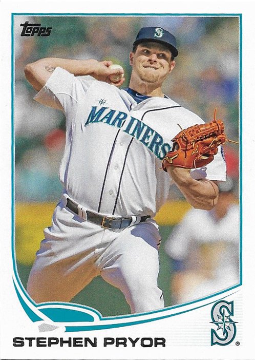 Stephen Pryor 2013 Topps Update #US284 Seattle Mariners Baseball Card