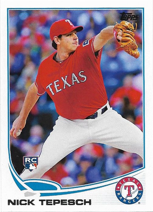 Nick Tepesch 2013 Topps Update Rookie #US267 Texas Rangers Baseball Card