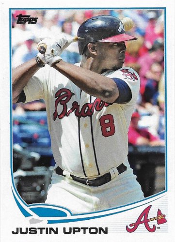 Justin Upton 2013 Topps Update #US140 Atlanta Braves Baseball Card