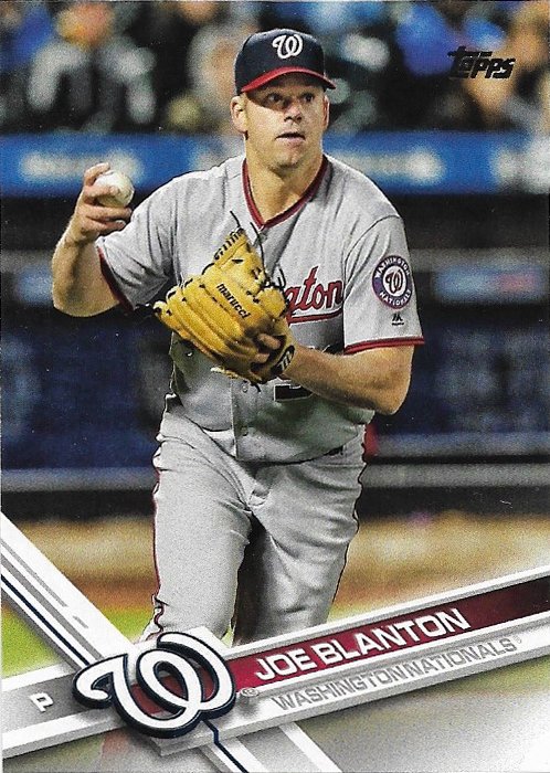 Joe Blanton 2017 Topps Update #US203 Washington Nationals Baseball Card