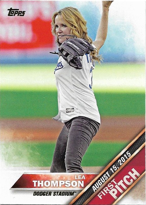 Lea Thompson 2016 Topps First Pitch #FP-15 Baseball Card