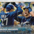 Milwaukee Brewers 2015 Topps #701 Baseball Team Card