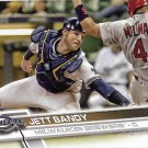Jett Bandy 2017 Topps Update #US265 Milwaukee Brewers Baseball Card